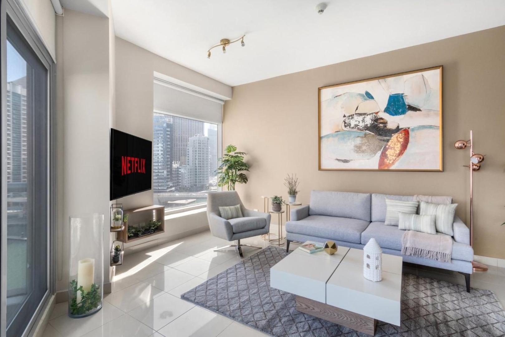 Апартаменты Guestready - Marina View | Fairfield Tower Дубай Экстерьер фото